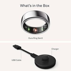 Oura Ring Gen3 in Shiny Silver | Good condition